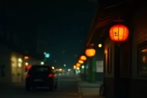 《纸箱里的春天》剧照：楼道口放着的一只旧纸箱